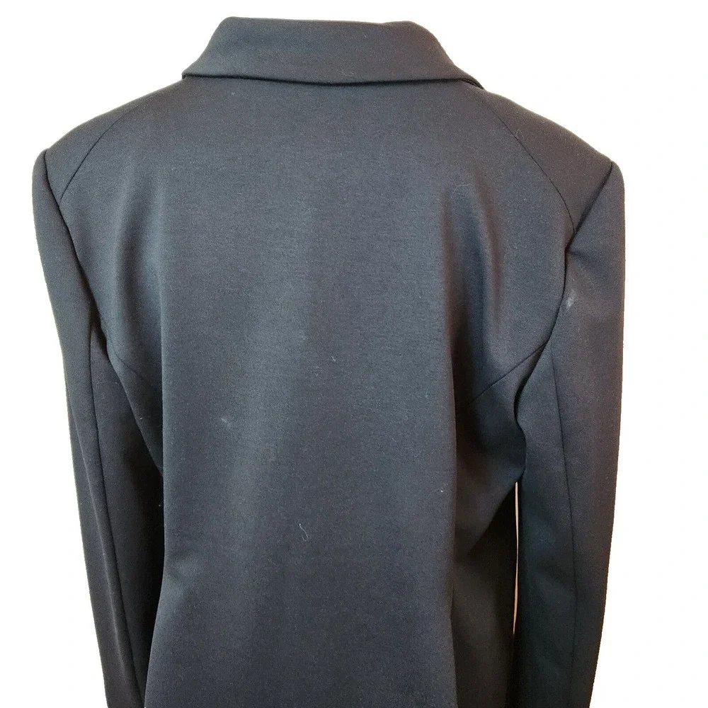Graver Susan Graver Black Blazer Womens Sz 12 Large Double Breasted Work Jacket‎